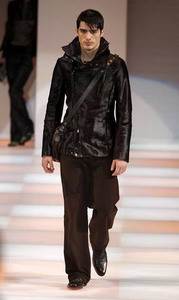 Giorgio Armani – Man''s ponyskin fitted jacket